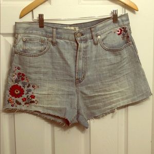 Madewell “perfect summer jean” embroidered edition
